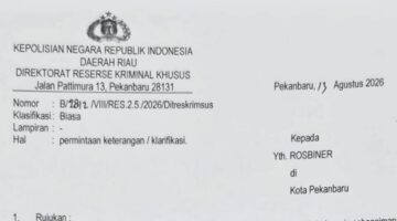 Kaperwil Media Online Penuhi Panggilan Klarifikasi Polda Riau Sebagai Saksi