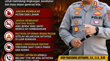 Antisipasi Kebakaran Hutan, Kapolres Simalungun Ingatkan Warga: Cegah Sejak Dini, Laporkan Segera 110